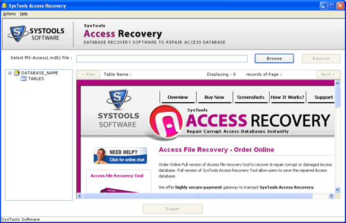 MDB Recovery Software